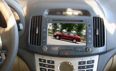 現(xiàn)代悅動2011款專車專用DVD導航評測 8寸大屏影音系統(tǒng)，深圳捷道科技品質(zhì)之選
